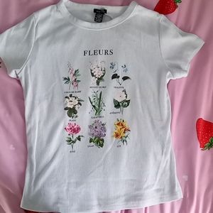 French floral t-shirt